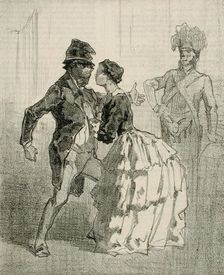 Les Framboisy, 1856. Creator: Félicien Rops