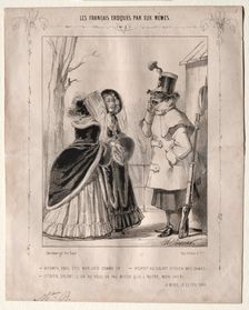 Les Français croquès par eux-mêmes: Vicomte, vous êtes bien laid comme ca!..., 1840. Creator: Charles Vernier (French, 1831-1887)