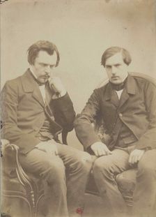 Les frères Goncourt (The Goncourt brothers), ca 1855. Creator: Tournachon, Adrien (1825-1903)
