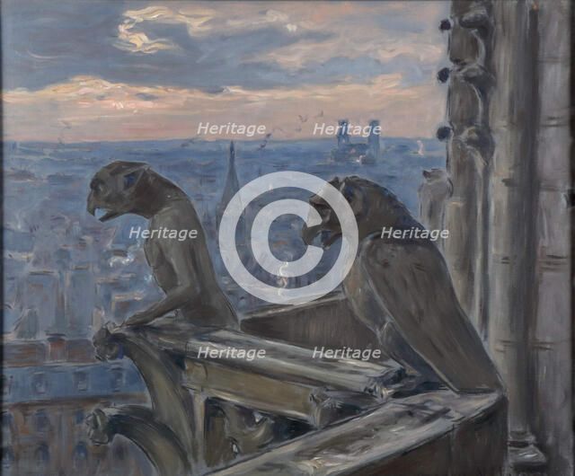 Les gargouille, Third Quarter of 19th century. Creator: Moreau-Nélaton, Adolphe Étienne Auguste (1859-1927).