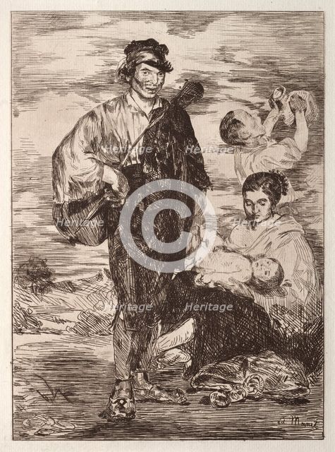 Les Gitanos. Creator: Edouard Manet (French, 1832-1883).