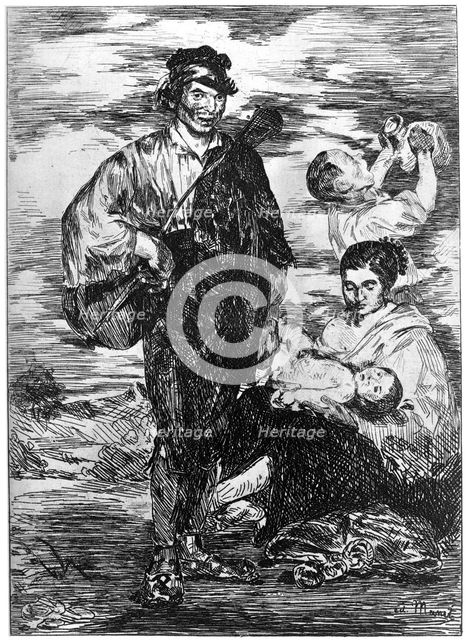 'Les Gitanos', (The Gypsies), c1850-1880 (1924). Artist: Edouard Manet