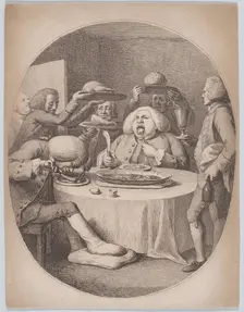 Les Gourmands, 1780-1820., 1780-1820. Creator: Anon