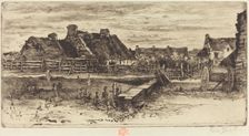 Les Grandes Chaumières, 1881. Creator: Felix Hilaire Buhot