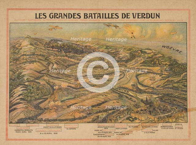Les grandes batailles de Verdun, c.1920. Creator: Auglay, Lucien (1880-1947).