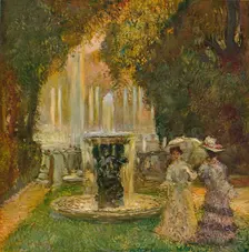 Les Grandes Eaux A Versailles (L'Allee D'Eau) c1908. Artist: Gaston la Touche