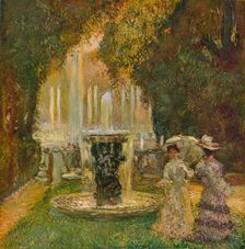 Les Grandes Eaux A Versailles (L'Allee D'Eau) c1908. Artist: Gaston la Touche