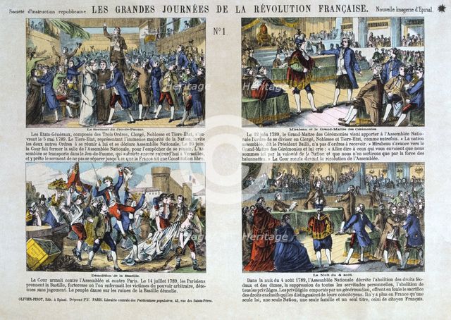 Les Grandes Journees de la Revolution Francaise, Revolution of 1789, France. Artist: Unknown