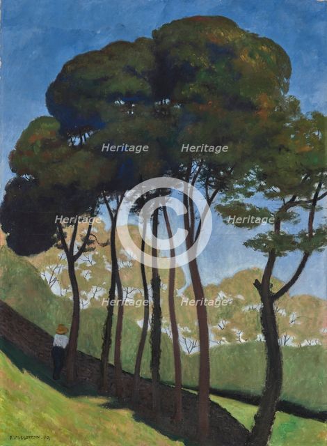 Les Grands Arbres, environs d'Honfleur, 1909. Creator: Vallotton, Felix Edouard (1865-1925).
