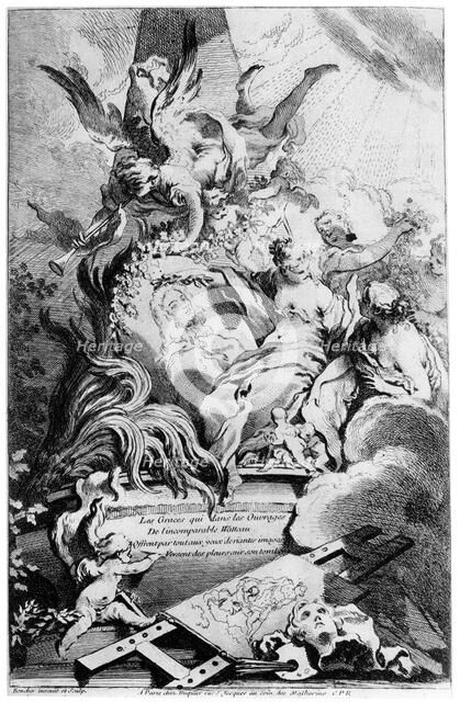 'Les Graces au Tombeau de Watteau', c1720-1770 (1924) Artist: François Boucher