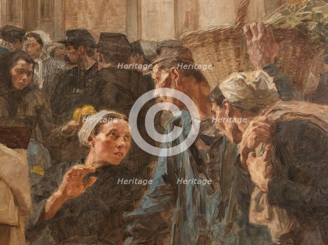 Les Halles, 1895. Creator: Leon-Augustin Lhermitte.