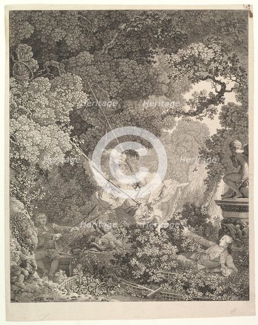 Les Hazards heureux de l'Escarpolette.n.d. Creator: Nicolas de Launay.