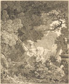 Les Hazards heureux de l'Escarpolette, probably 1782. Creator: Nicolas Delaunay