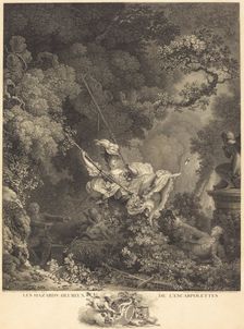 Les Hazards heureux de l'Escarpolette, probably 1782. Creator: Nicolas Delaunay