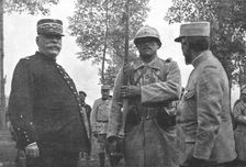 Les heros de la Somme; un "heros du fortin de Beausejour" Mathieu Jouy 1916 Creator: Unknown