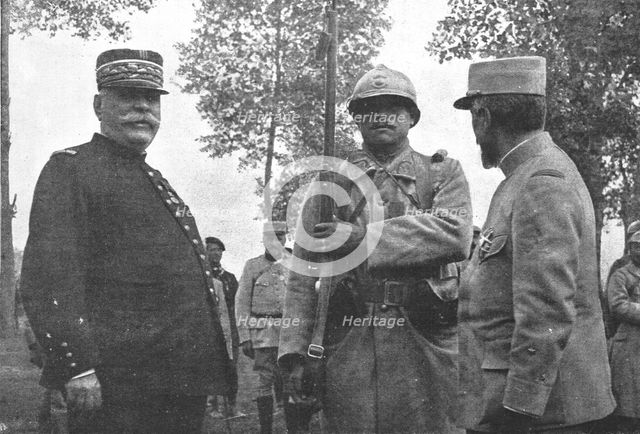 'Les heros de la Somme; un "heros du fortin de Beausejour" Mathieu Jouy', 1916 Creator: Unknown.
