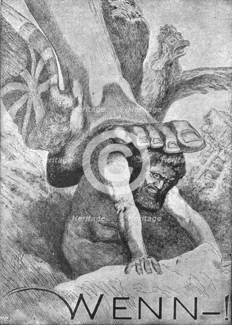 'Les Heures d'Angoisse; "Wenn!": composition desesperee publiee par l'Illustrirte..., 1918. Creator: Unknown.