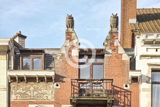 Les Hiboux, 55 Avenue Brugmann, Brussels, Belgium, (1899), c2014-c2017. Artist: Alan John Ainsworth.