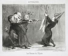 Les Horaces de l'Elysée, 1851. Creator: Honore Daumier
