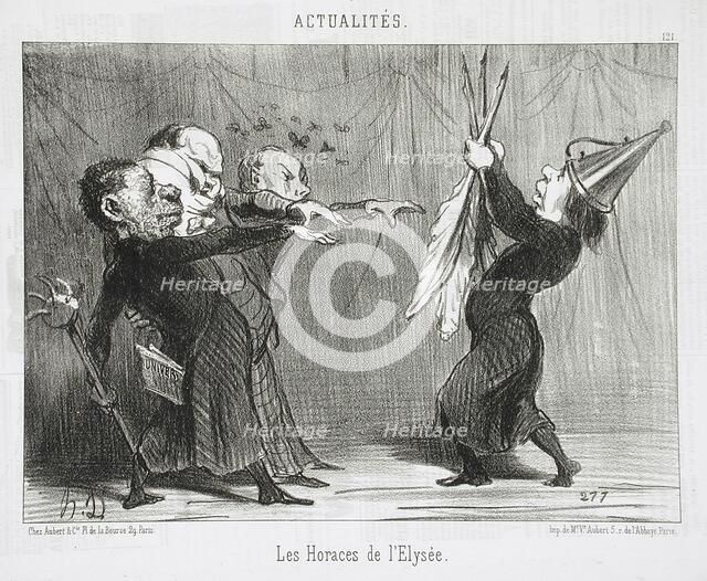 Les Horaces de l'Elysée, 1851. Creator: Honore Daumier.