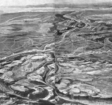 Les Italiens a Gorizia; Croquis perspectif de la vallee de l'Isonzo 1916. Creator: Unknown