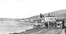 les Italiens en Albanie ; le port de Santi-Quaranta et la route de Koritza 1916. Creator: Unknown