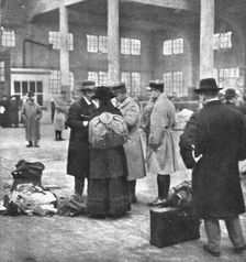 Les Indesirables; Examen des pieces d'identite d'un professeur d'une ecole de Mulhouse..., 1918. Creator: Unknown