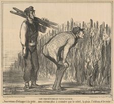 Les inqiétudes du viticulteur, 19th century. Creator: Honore Daumier
