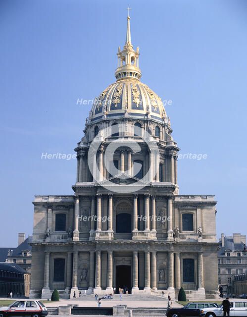 Les Invalides from the Pont Alexandre III, Paris, France