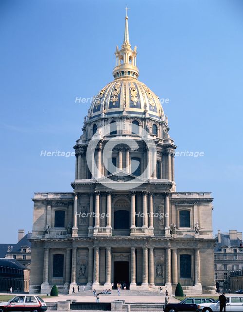 Les Invalides from the Pont Alexandre III, Paris, France. Creator: Peter Thompson.