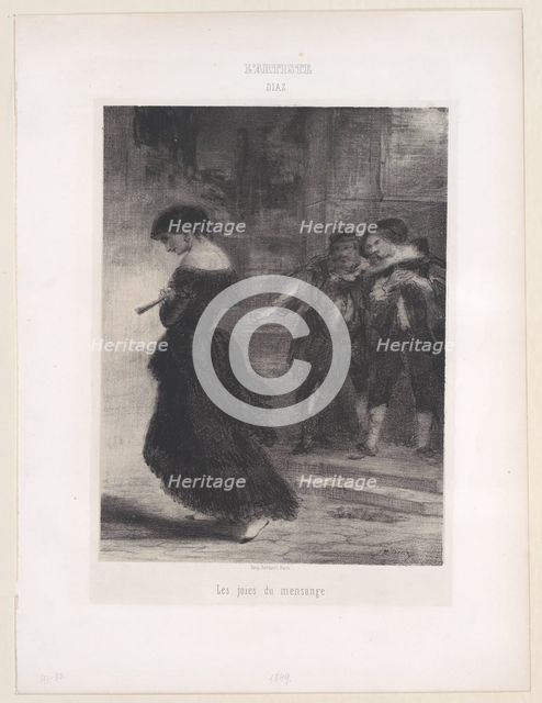Les joies du mensonge, 1830-76., 1830-76. Creator: Narcisse Virgile Diaz de la Pena.