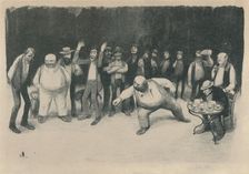 Les Joueurs De Bouchons 1919. Artist: Jean Veber