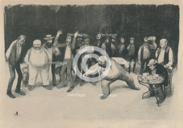 'Les Joueurs De Bouchons', 1919. Artist: Jean Veber.