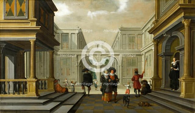 Les joueurs de paume, 1628. Creator: Delen, Dirck van (c. 1605-1671).