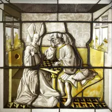 Les Joueurs d'échecs (Chess players), 15th century. Creator: Anonymous master