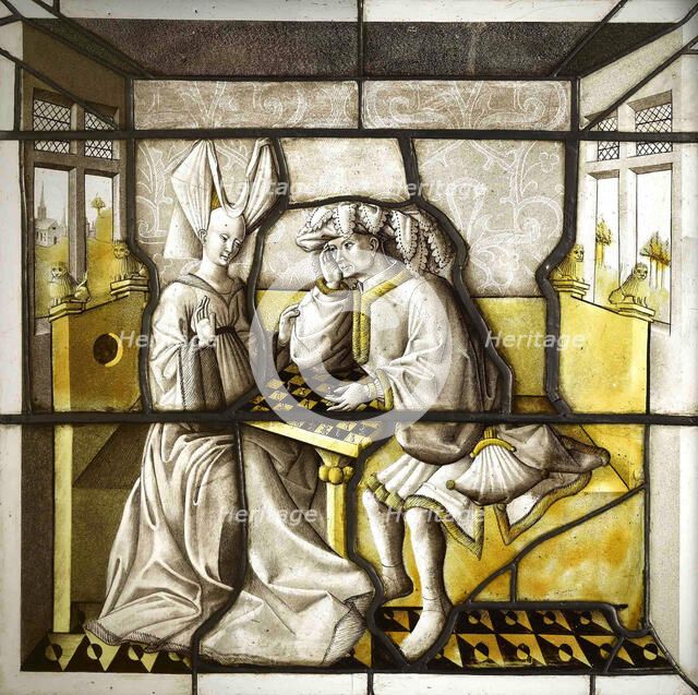 Les Joueurs d'échecs (Chess players), 15th century. Creator: Anonymous master.