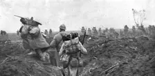 Les Journees glorieuses de la Somme; La progression du 12 septembre, a l'est de Clery..., 1916. Creator: Unknown