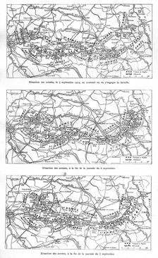 'Les Jours decisifs de la Marne; 5, 6, 7, septembre , 1914. Creator: Unknown