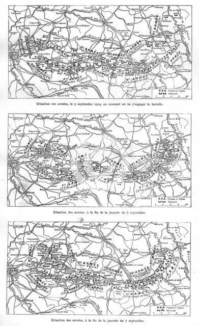 ''Les Jours decisifs de la Marne; 5, 6, 7, septembre ', 1914. Creator: Unknown.