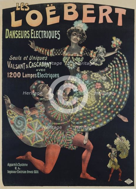 Les Loëbert, danseurs électriques, c1895-1900. Creator: Galice, Louis (1864-1935).