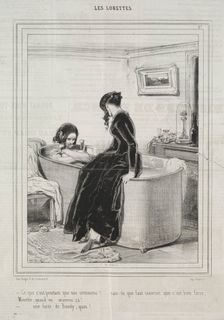 Les Lorettes, 1842. Creator: Paul Gavarni (French, 1804-1866)