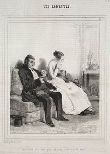 Les Lorettes, 1842. Creator: Paul Gavarni (French, 1804-1866)