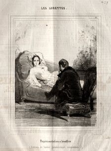 Les Lorettes, 1842. Creator: Paul Gavarni (French, 1804-1866)