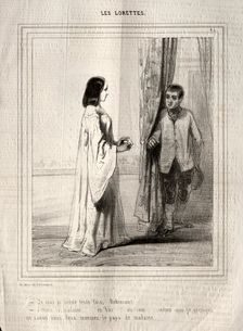 Les Lorettes, 1842. Creator: Paul Gavarni (French, 1804-1866)