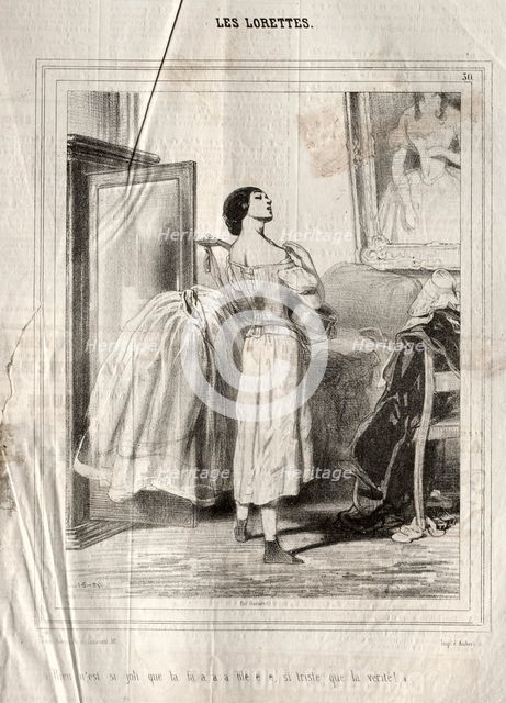 Les Lorettes, 1842. Creator: Paul Gavarni (French, 1804-1866).