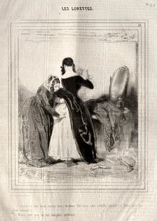 Les Lorettes, 1842. Creator: Paul Gavarni (French, 1804-1866)