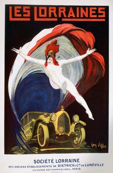 Les Lorraines poster for the Société Lorraine, 1925. Artist: Jean Villemot