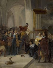 Les Puritains d'Écosse (Old Mortality), First half of the 19th cent.. Creator: Roqueplan, Camille (1803-1855)