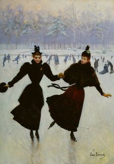 Les Patineuses (The Skaters), c. 1890. Creator: Béraud, Jean (1849-1936)