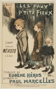 Les Pauv P'tits Fieux, 1892. Creator: Theophile Alexandre Steinlen